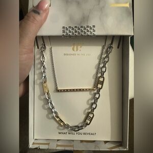 Bomb Party Luxe Layer Necklace Summer 2025 silver gold plated necklace set new